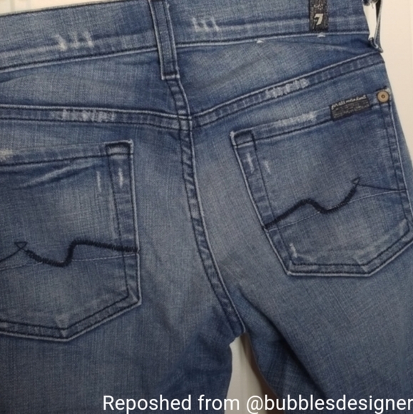 7 for all mankind skinny jeans - Picture 4 of 5